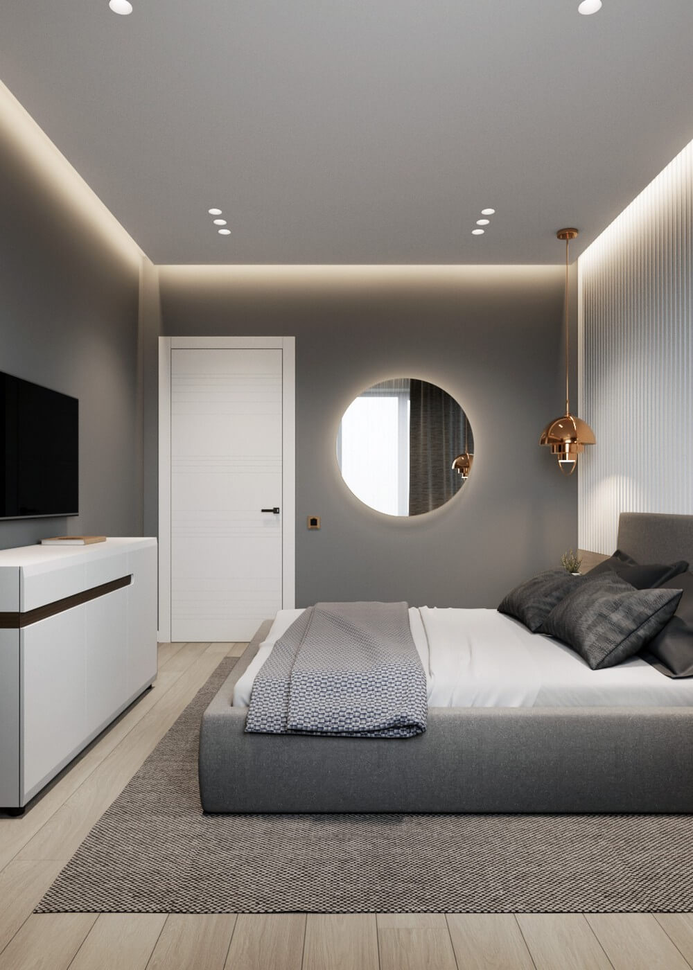 Дизайн спальни в пастельных оттенках
