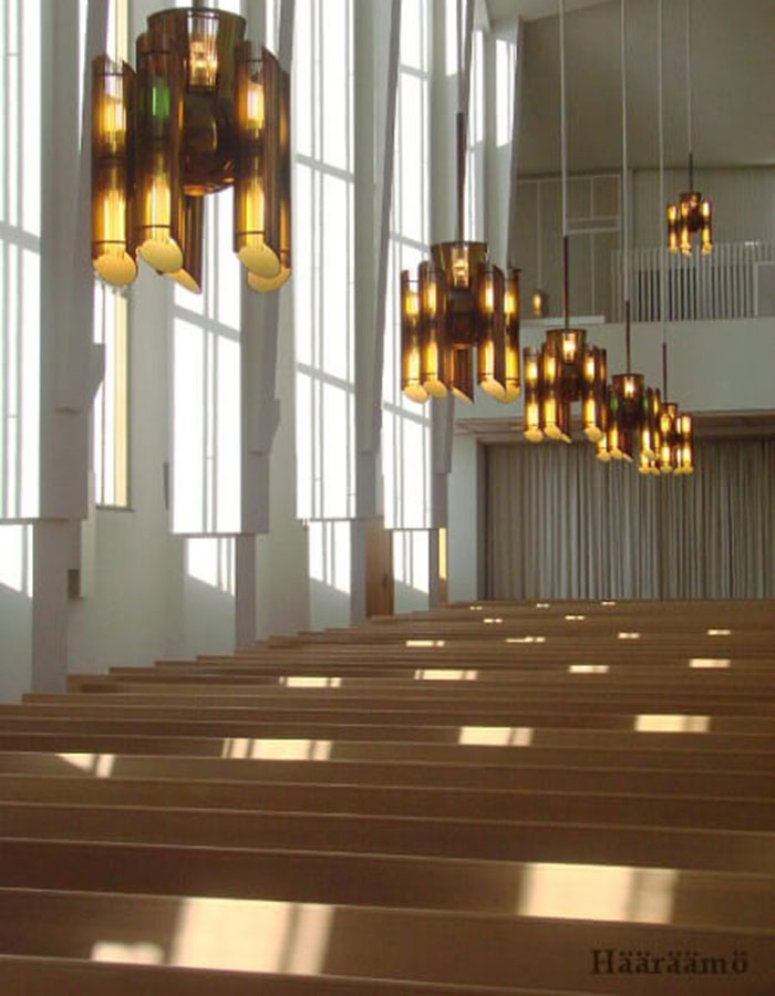 Минималистичное убранство церкви Креста Равнин в Финляндии